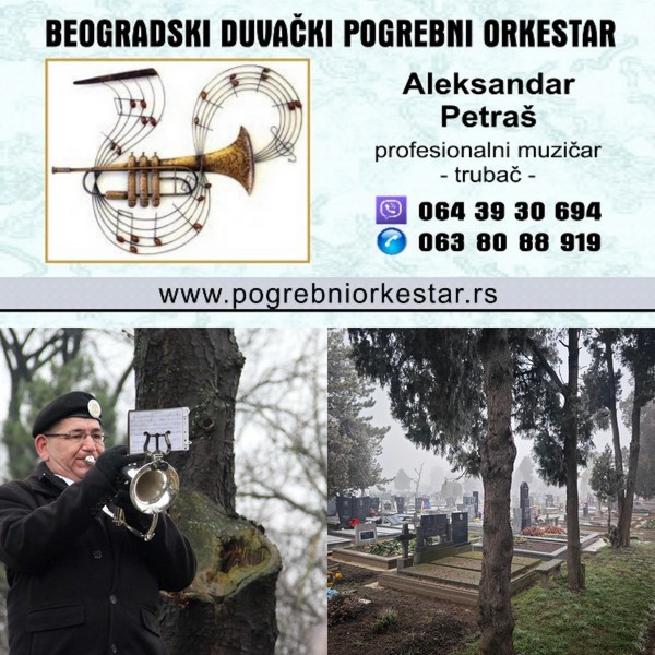 Solo truba, violina, harmonika, crkveni hor orkestar za sahrane pogrebe 