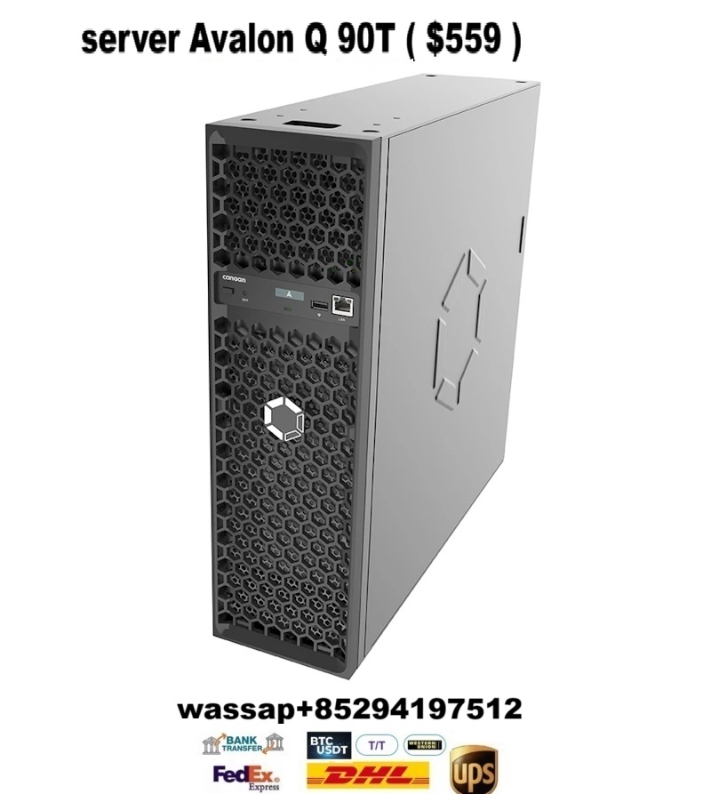 Bitcoin miner Canaan Server Avalon Q 90T BTC miner ($599Usdt)